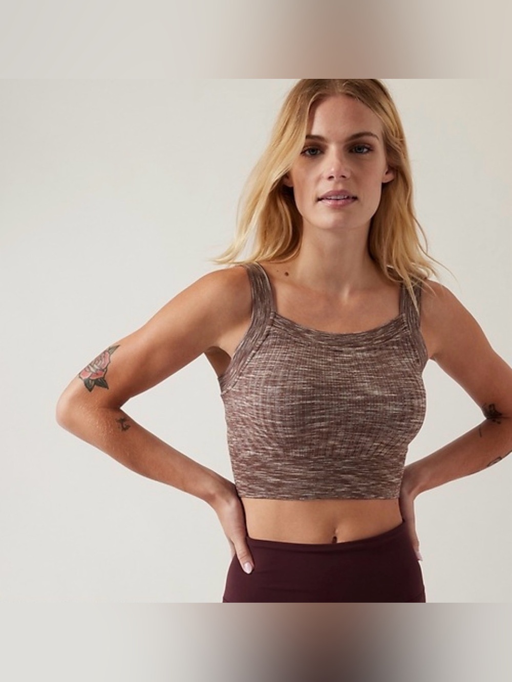 Athleta Revolve Cami - Mahogany Heather